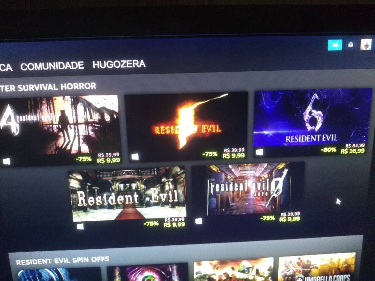 Jogo de vídeo NÃO PERCA!!! Toda a saga residente evil em promoção na steam