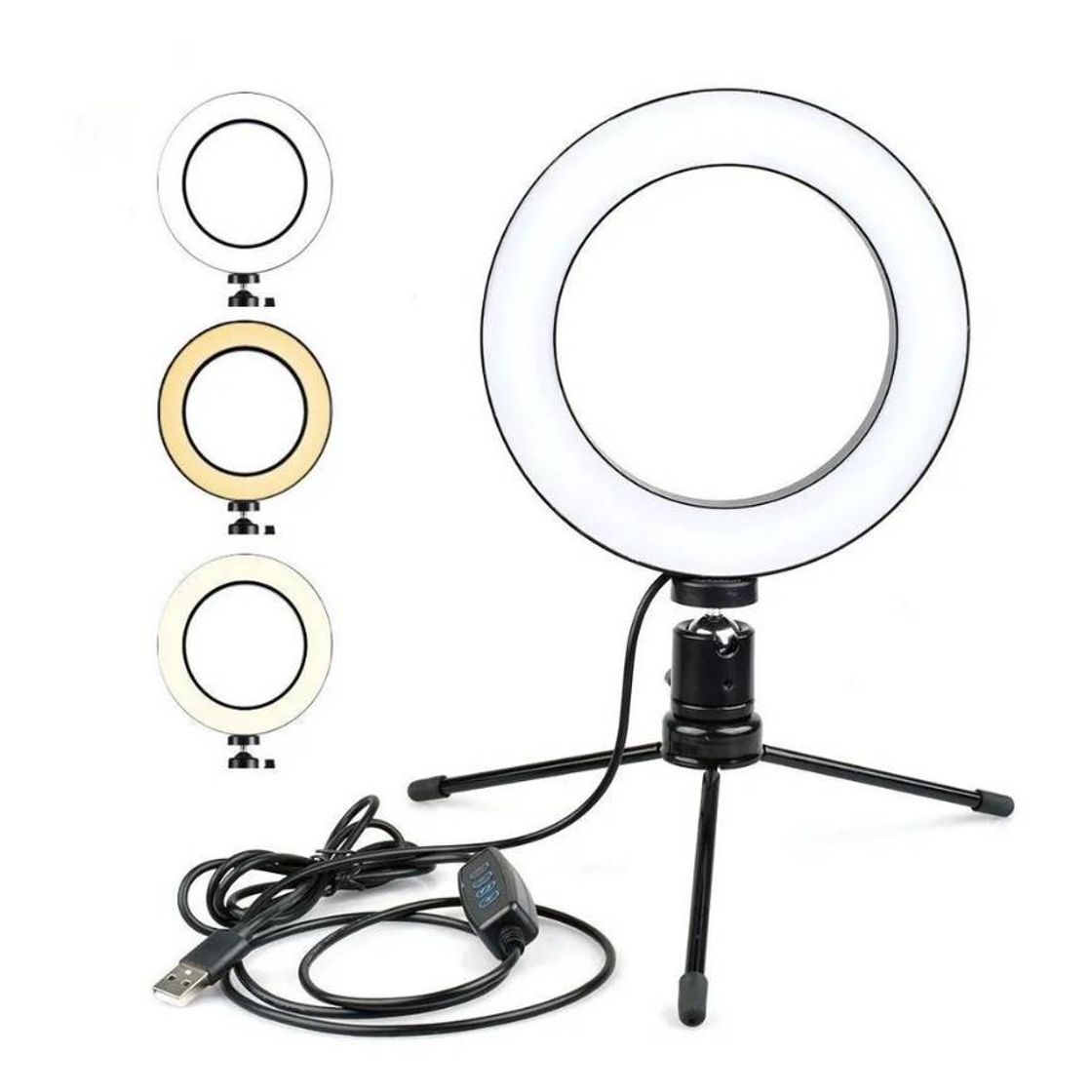 Moda Ring light de mesa