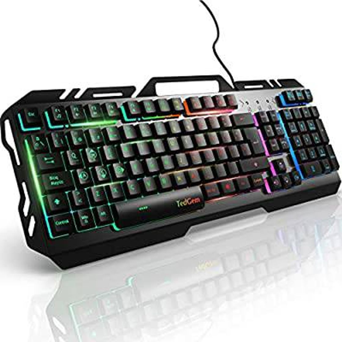 Electrónica Teclados Gaming, TedGem Teclado Gaming, Teclado USB, Teclado Gaming PS4 LED Retroiluminado