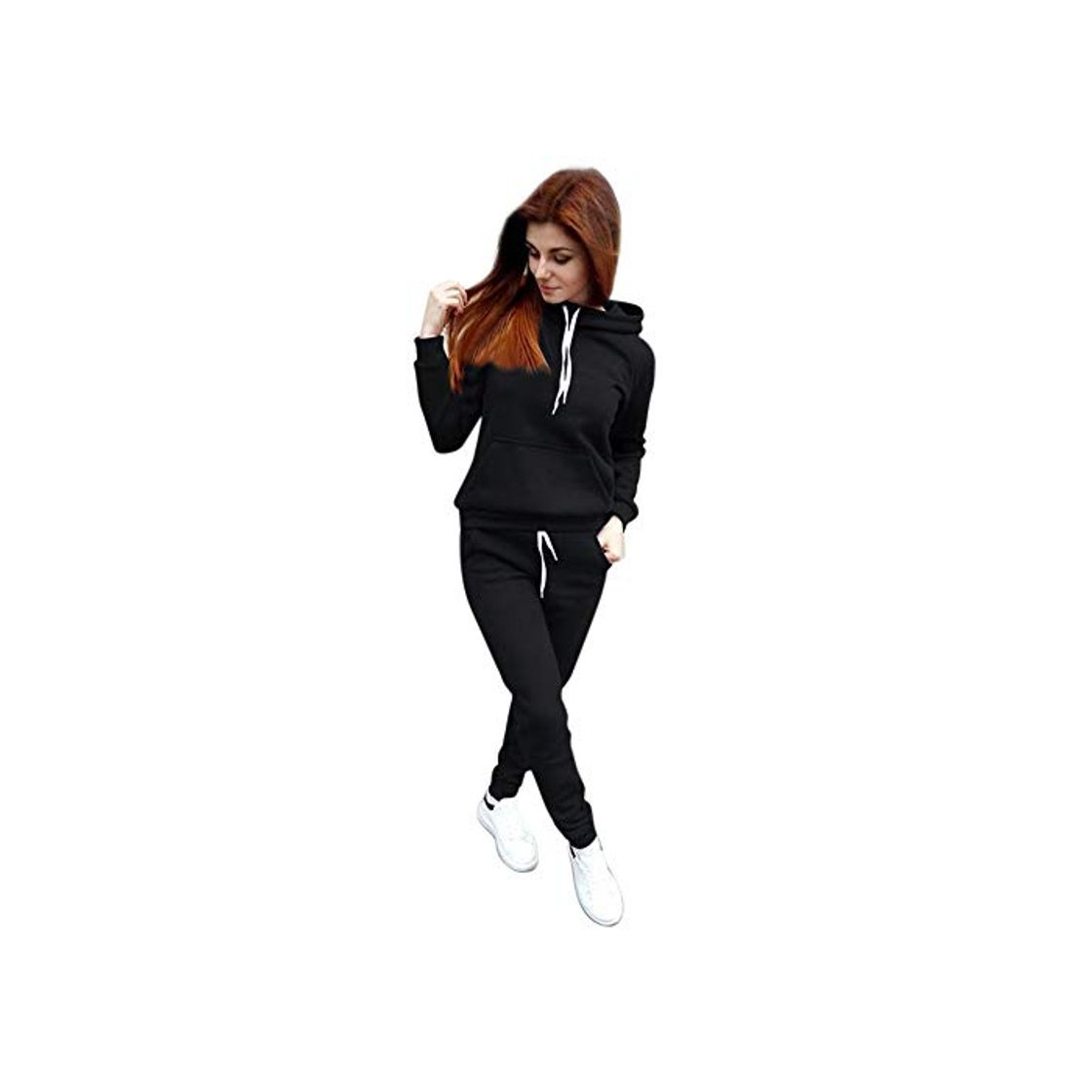 Fashion HIAME Sudaderas con Capucha Jogger Outfit Mujer