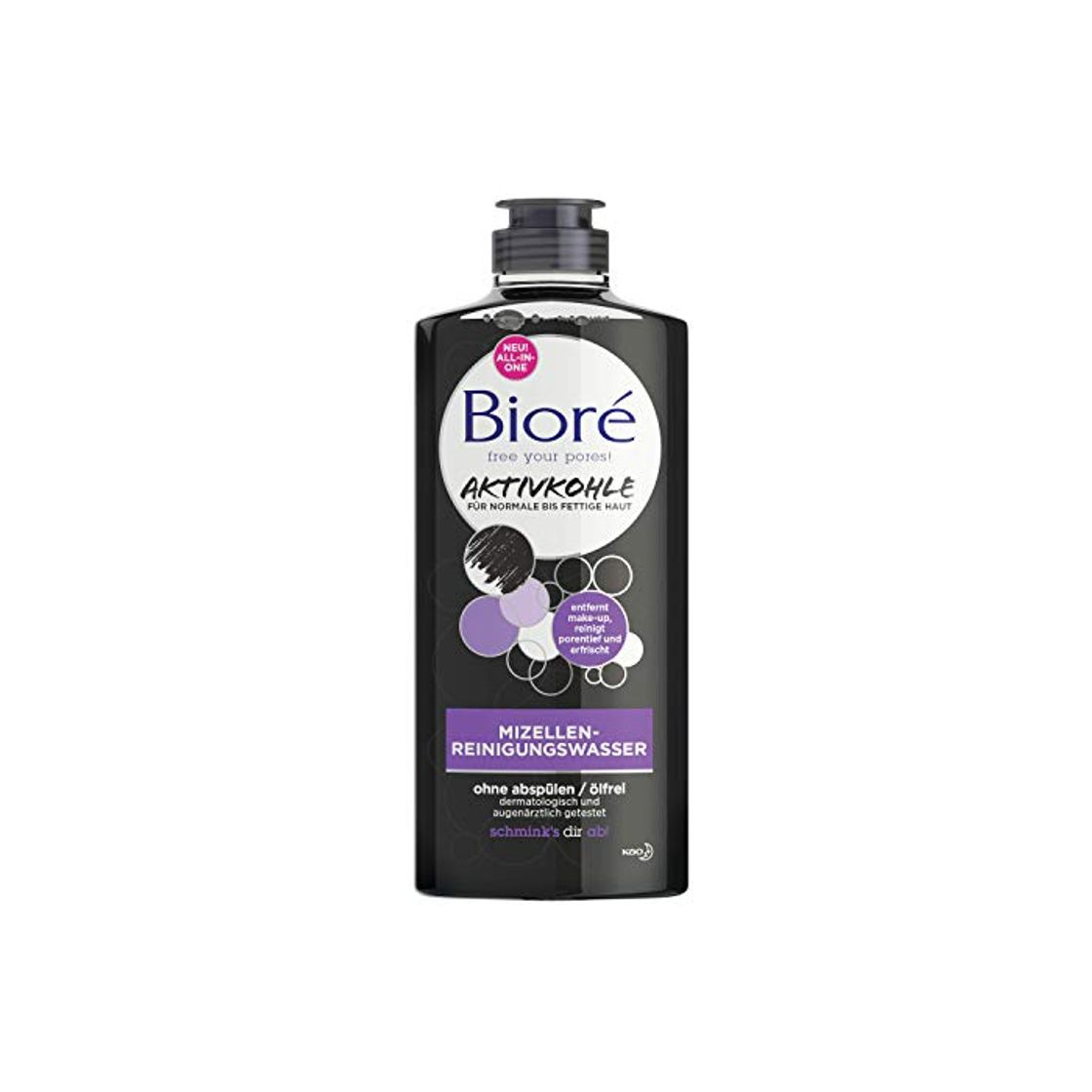 Products Bioré - Agua de limpieza micelar con carbón activo para pieles normales