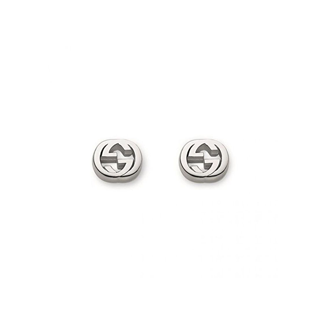 Social Gucci Pendientes de botón Mujer Plata fina 925