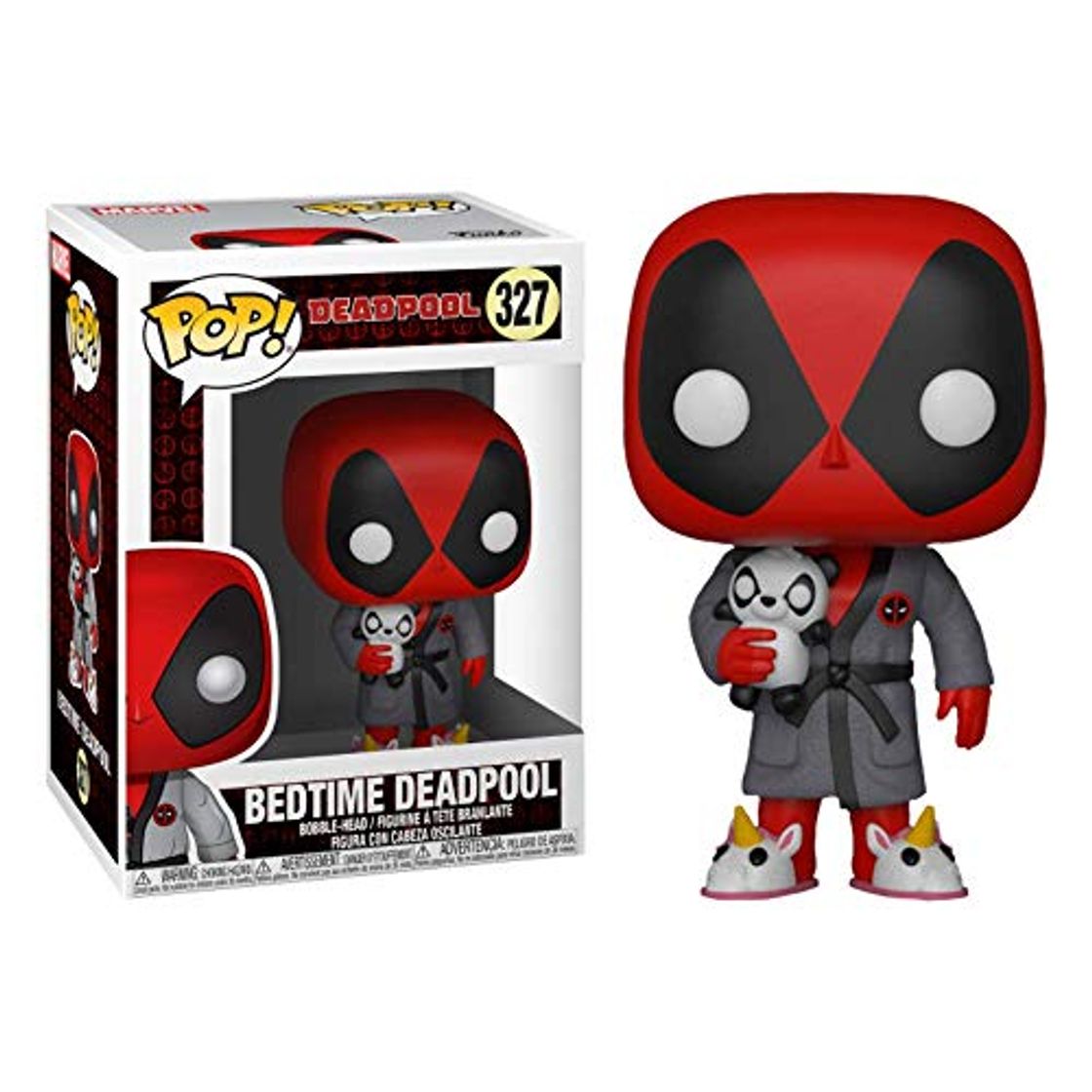 Juegos Funko- Figura Pop Marvel Parody Deadpool in Robe Vinilo, Multicolor