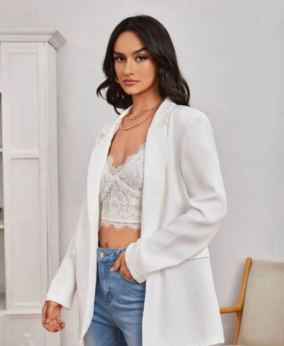 Fashion blazer blanco