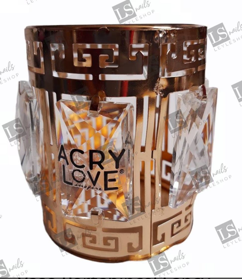 Social Vaso Portapincel Fancy Glass Acry Love