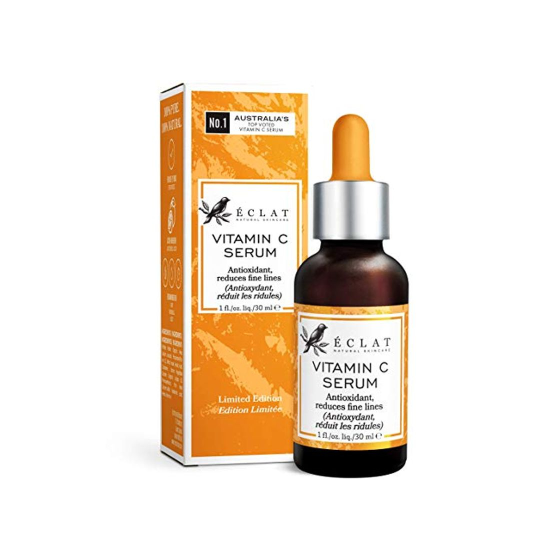 Producto Sérum Facial Antiedad Vitamina C Eclat– Sérum Vitamina C Pura 100% con