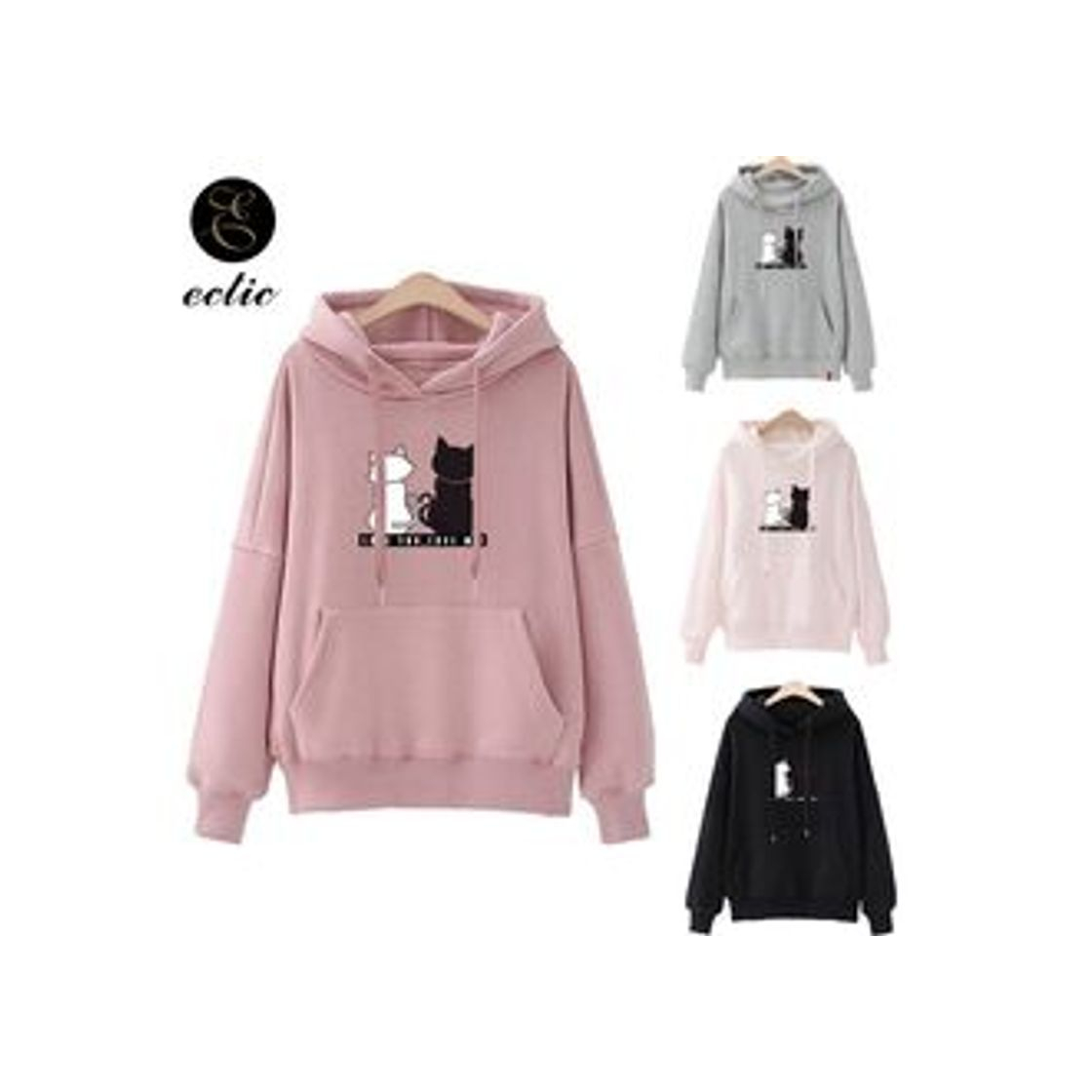 Productos ZJSWCP Sudadera Mujeres de Manga Larga Casual sólido Sudadera Superior Blusa Casaco