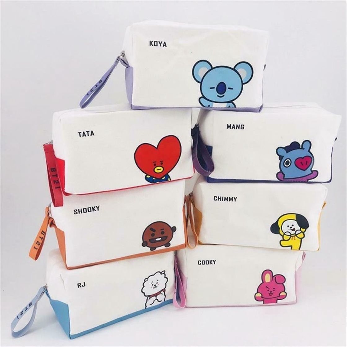 Moda Estojo lindo do BT21. 