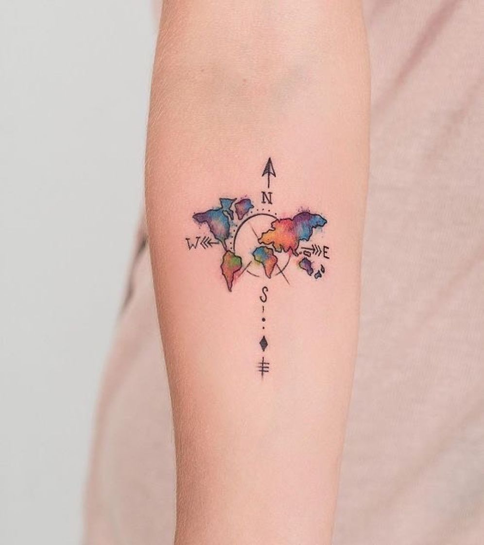 Moda Tatuagem de Bússola