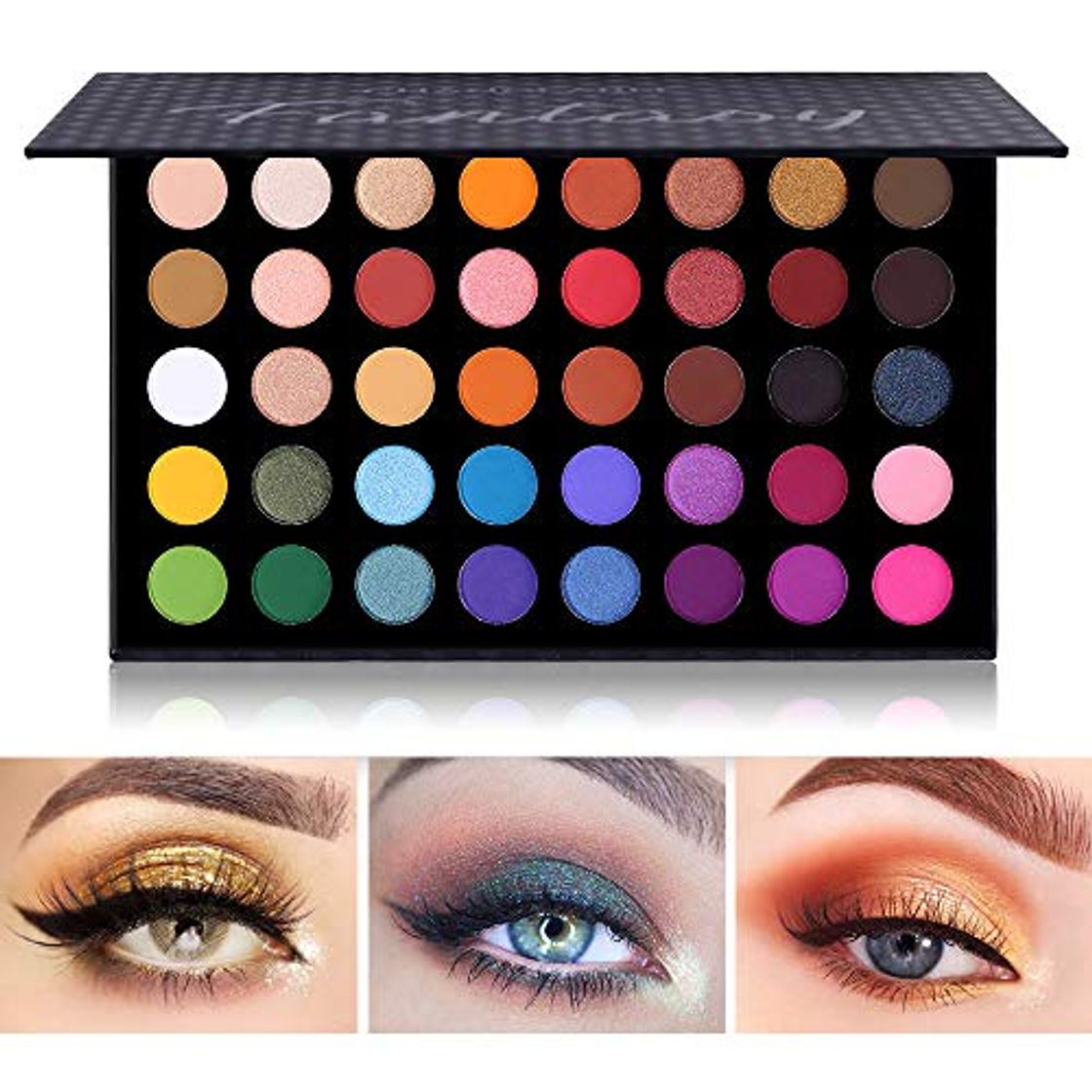 Belleza UCANBE Paleta de sombra de ojos Maquillaje Contorno metálico Sombra de ojos