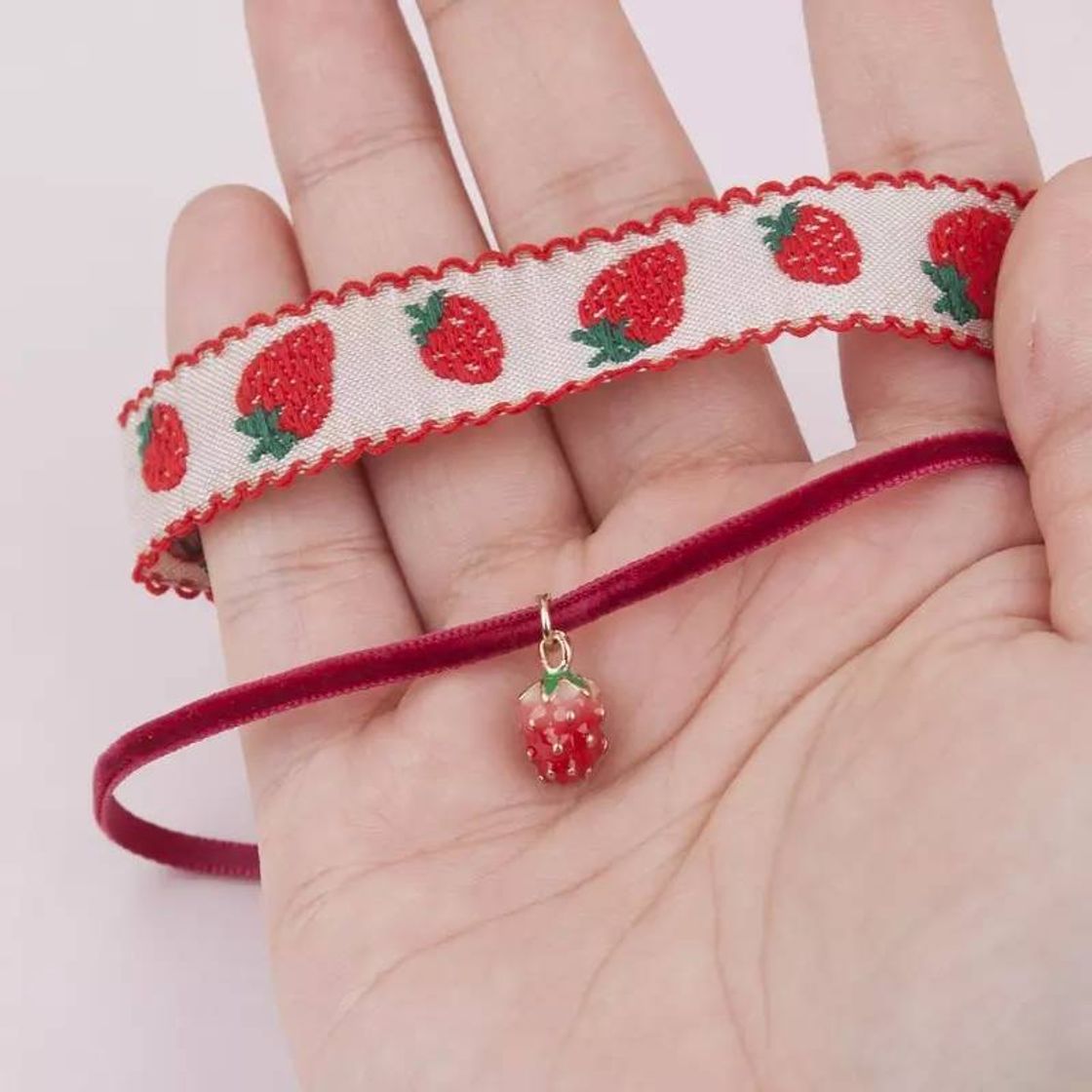 Moda Strawberry 🍓 kawaii lolita spring necklace choker fashion