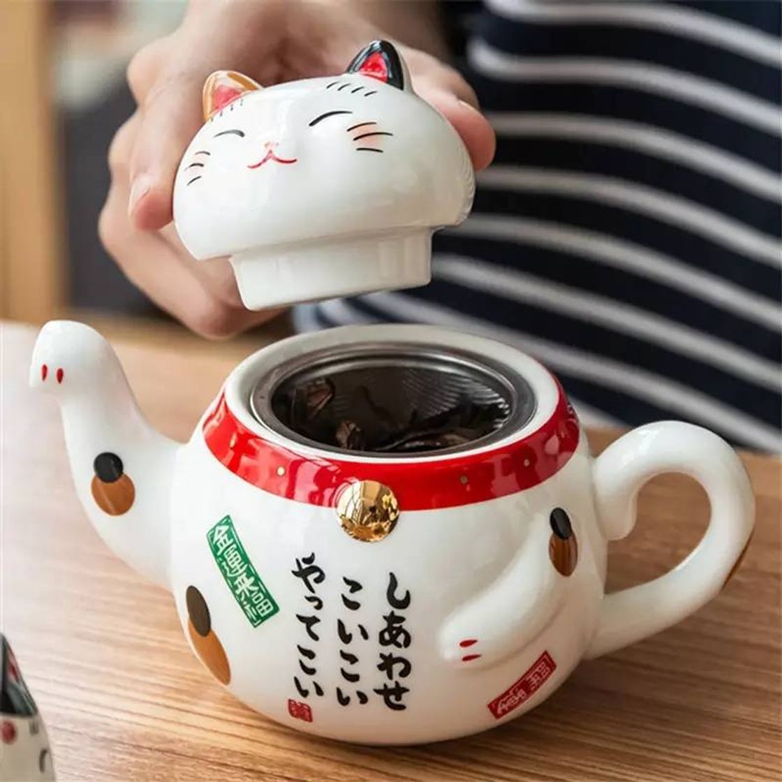 Producto Manekineko japanese kawaii teapot and teacup set for tea