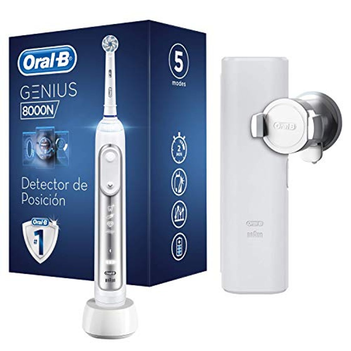 Lugares Oral-B Genius- Cepillo Eléctrico con Tecnología de Braun Plata