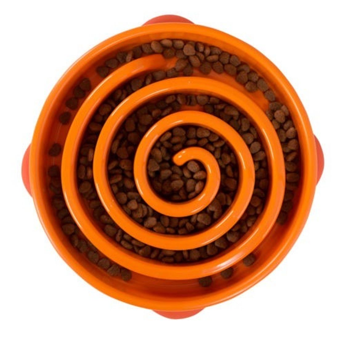 Fashion Comedero lento Fun Feeder Swirl naranja 