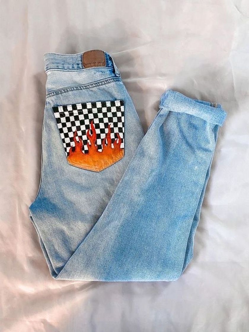 Moda Customização de calça Jeans 