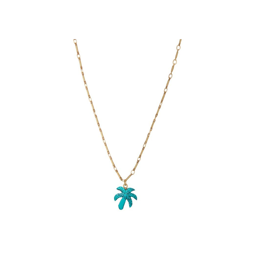 Producto Palm Tree Turquoise necklace