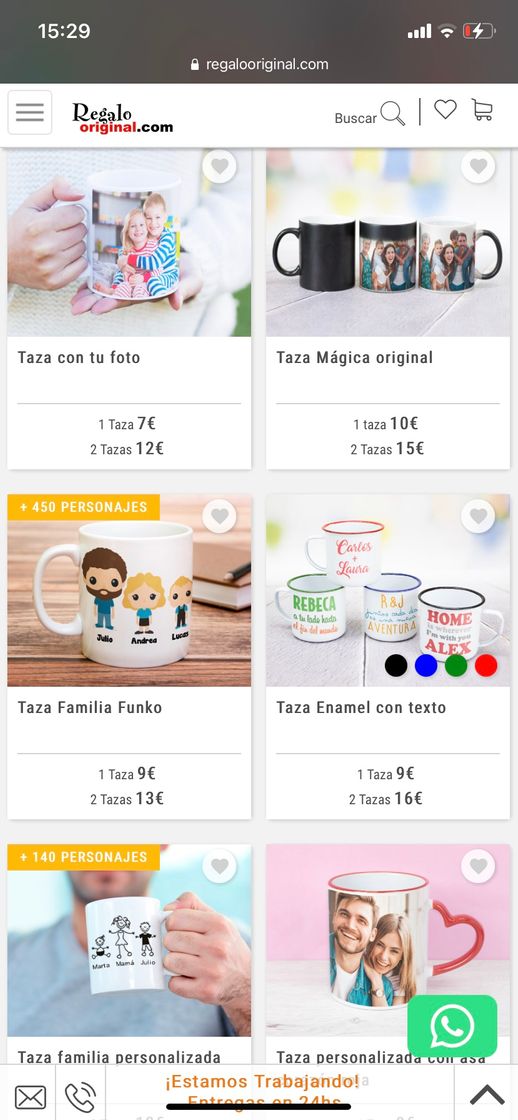 Producto Taza personalizada