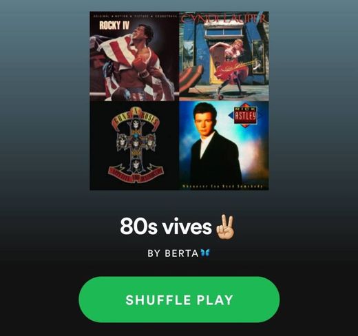 spotify playlist • 80s vives