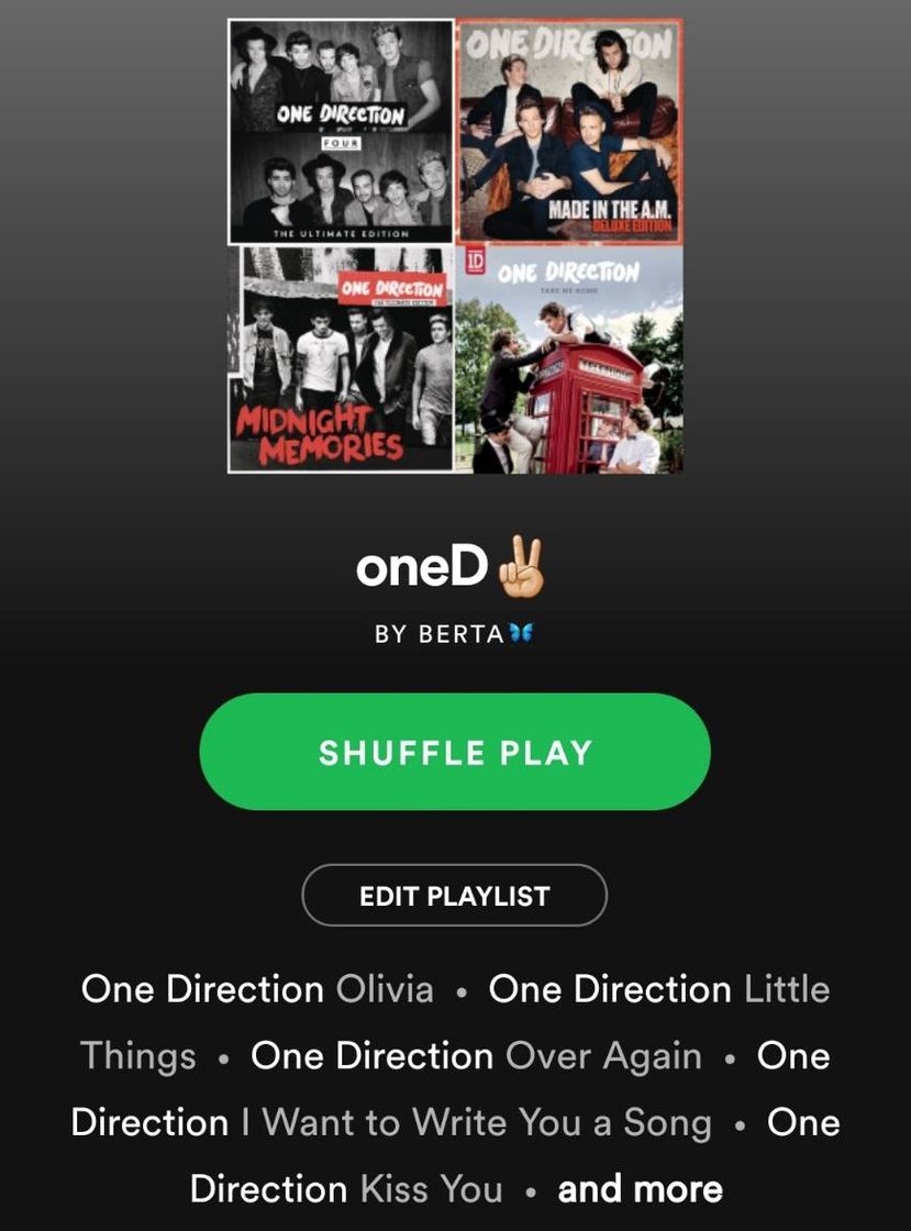 Moda spotyfy playlist • one direction