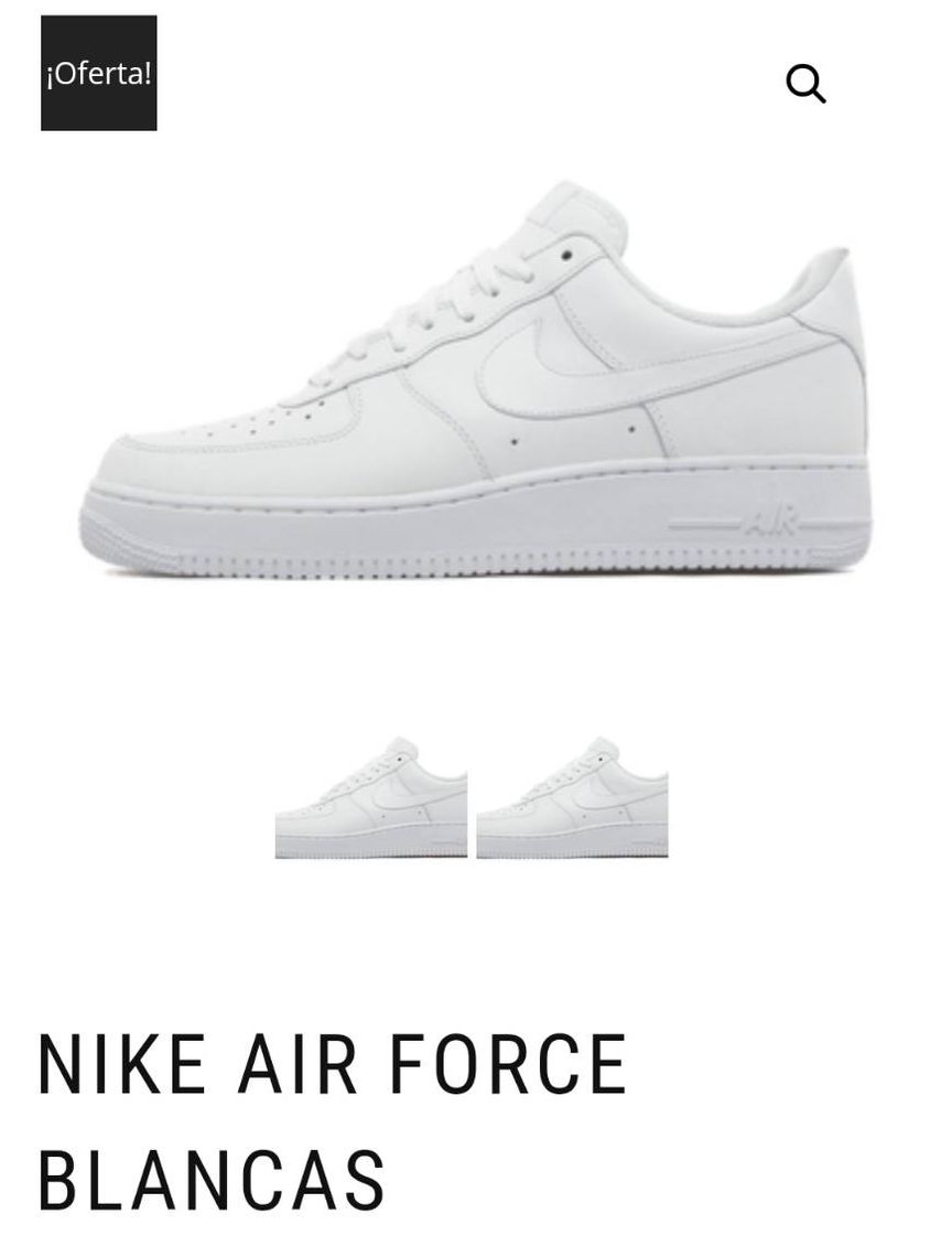Social NIKE air force 60€ zapasgo