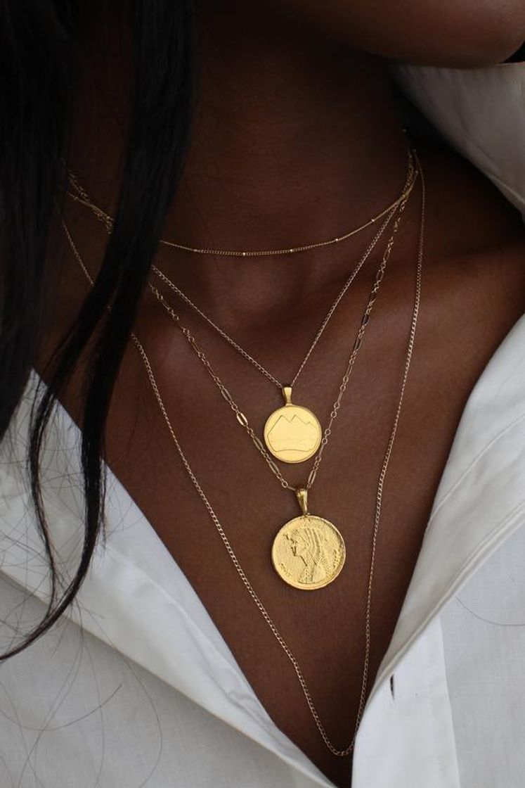 Fashion The Egyptian coin necklace stack 