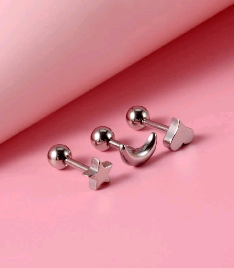 Fashion Pendientes/piercings con cierre de bola