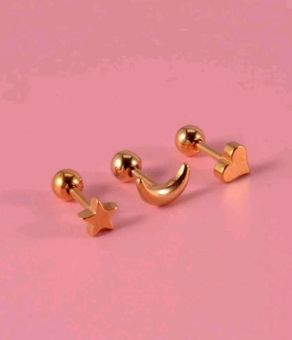 Fashion Pendientes/piercings con cierre de bola