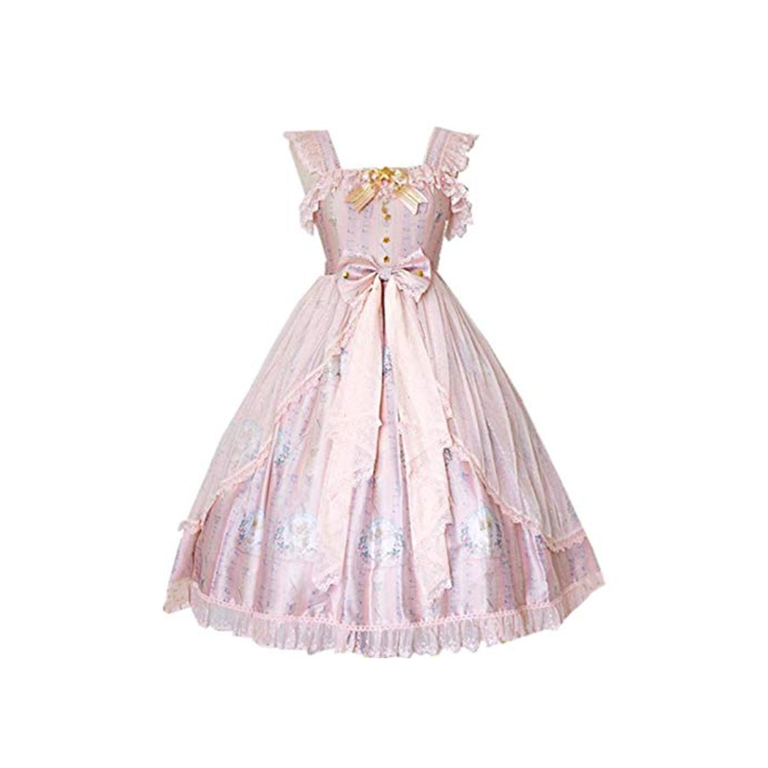 Moda Dulce Lolita vestido JSK vestido de hadas ángel princesa vestido kawaii Japón Cos vestido para mujer