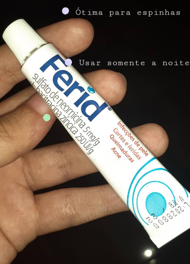 Pomada para espinhas