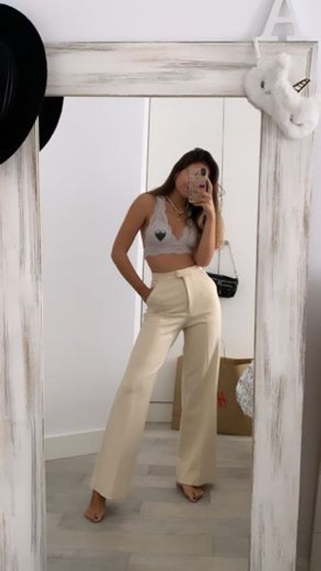 Moda Pantalón amplio - Beige claro - MUJER | H&M ES