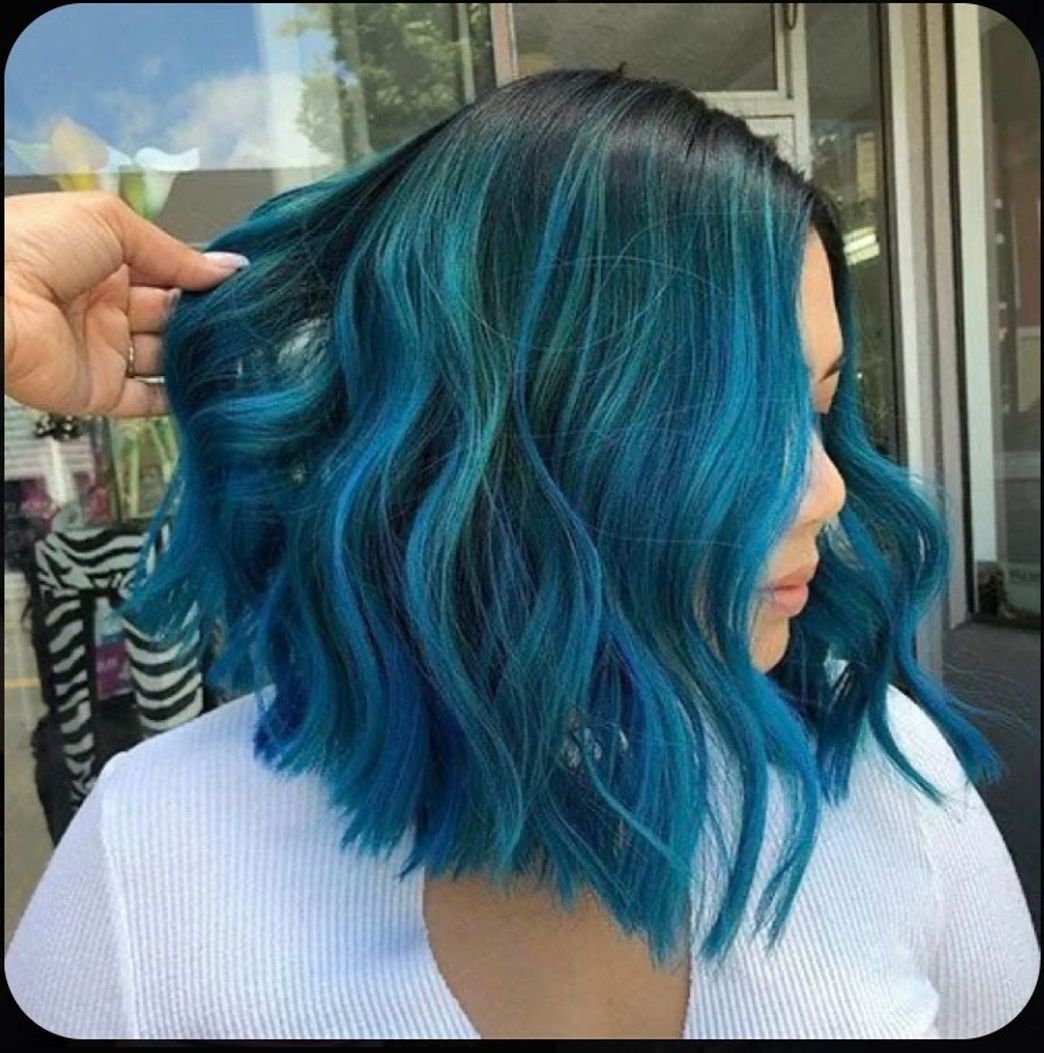 Moda Cabelo Azul