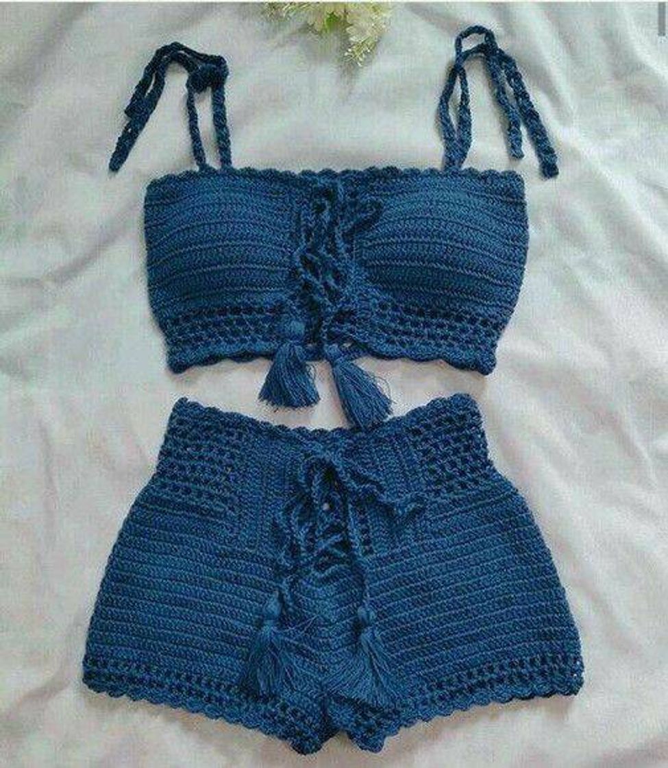 Moda Conjunto em crochê 