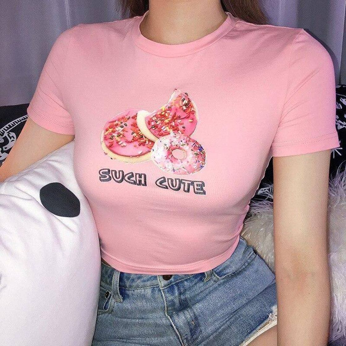 Moda donut such cute crop top