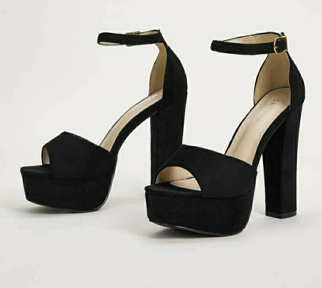 Moda Ankle Strap Chunky Heels