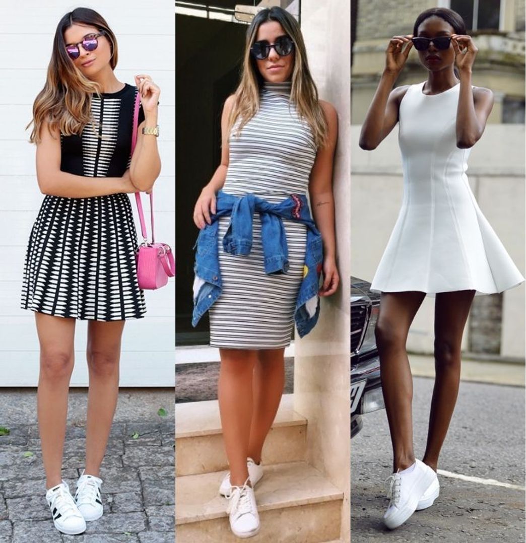 Moda Vestido branco bem basiquinho, serve para qualquer ocasião💫