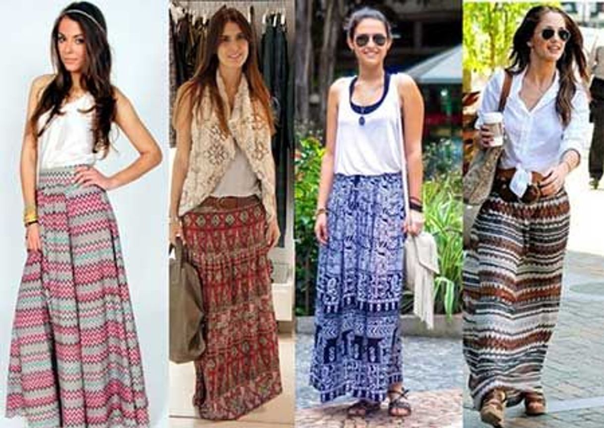 Moda Saia hippie