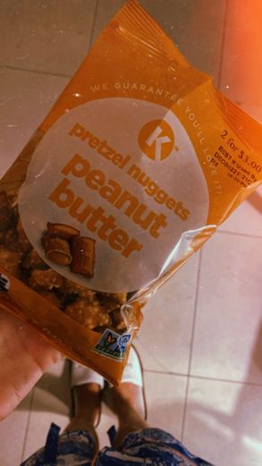 Pretzel nuggets peanuts butter