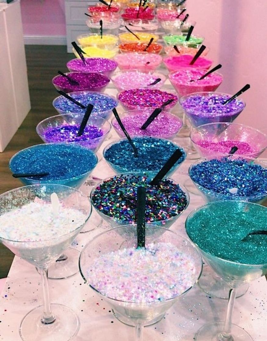 Fashion Drinks com Glitter