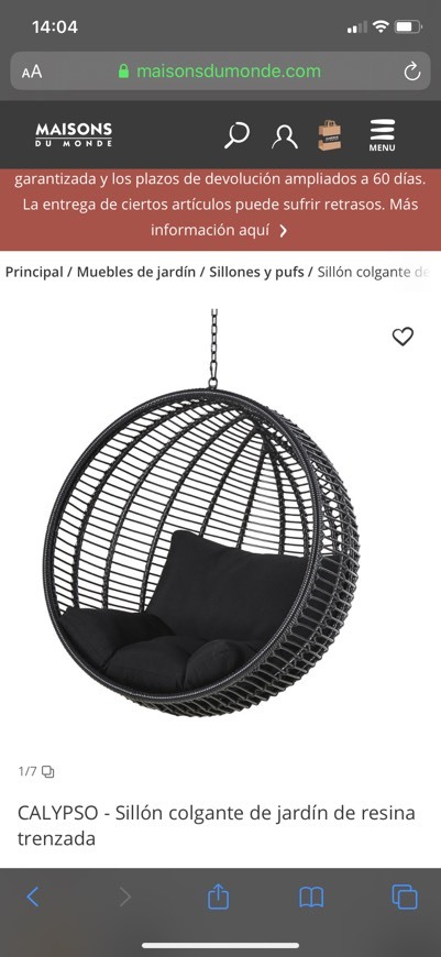 Fashion Hamaca y sillón colgante | Maisons du Monde