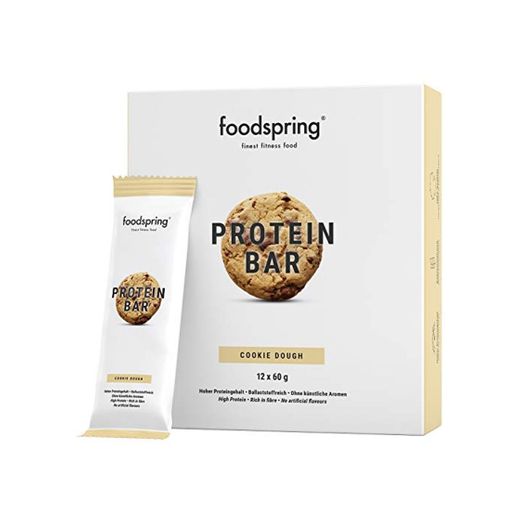 foodspring Barritas de Proteína, Sabor Cookie Dough