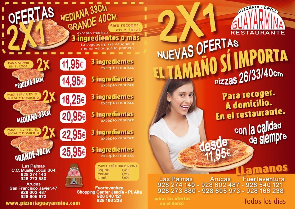 Restaurants Pizzería Guayarmina