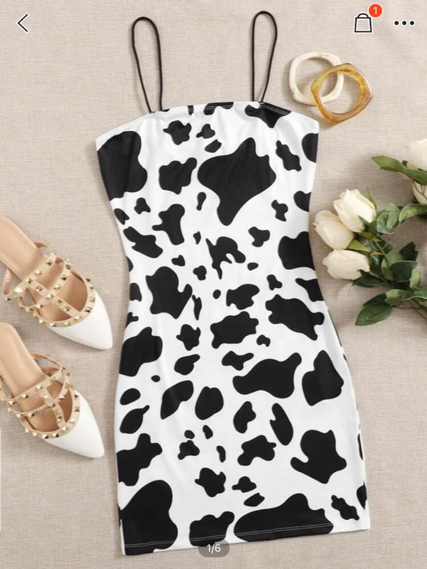 Moda Vestido com estampa de 🐄