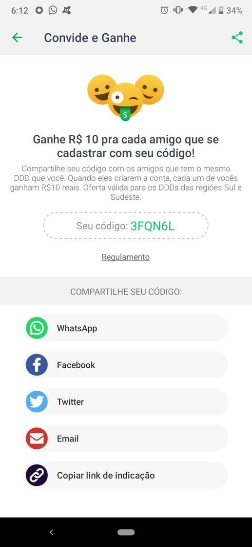 Moda PicPay - renda extra. Faça seu cadastro e convide amigos. 