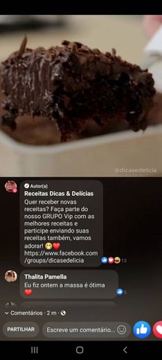 Receitas Dicas & Delícias - Facebook