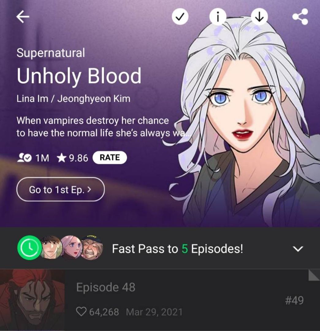 Moda Unholy Blood | WEBTOON