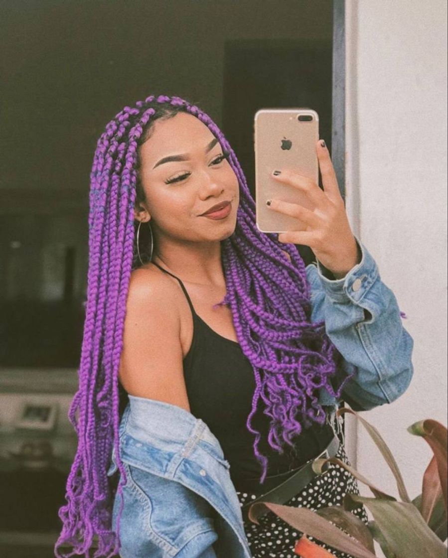 Fashion Box Braids roxo