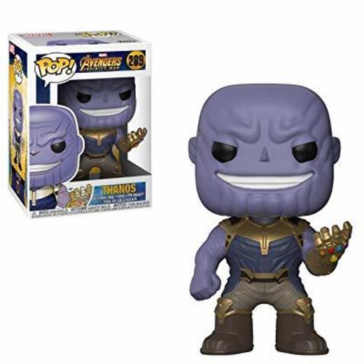 Funko- Pop Bobble: Avengers Endgame: Thanos Collectible Figure, Multicolor, Estándar