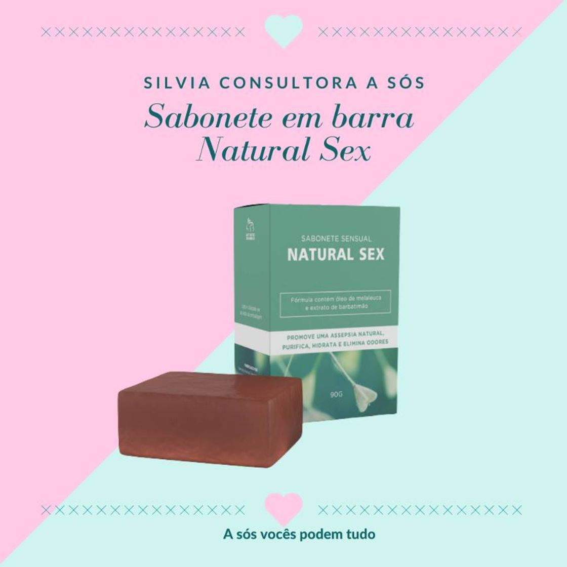 Product Sabonete íntimo em barra Natural Sex 90g