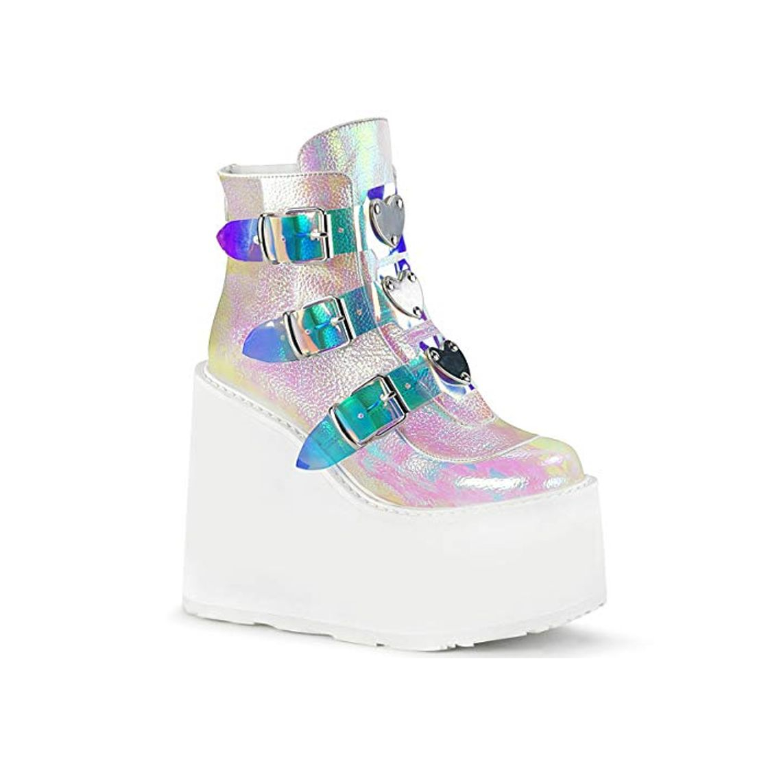Social Demonia SWING-105 Pearl Iridescent Vegan Leather UK 4
