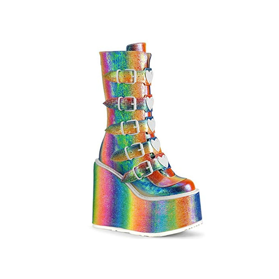 Social Demonia SWING-230 Rainbow Iridescent Vegan Leather UK 4